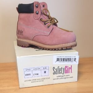 Women's Pink Lace Up Boots